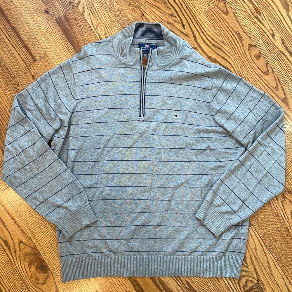 Men’s Vineyard Vines Quarter Zip Sweater. Size XL. Like New Condition. - Picture 1 of 11
